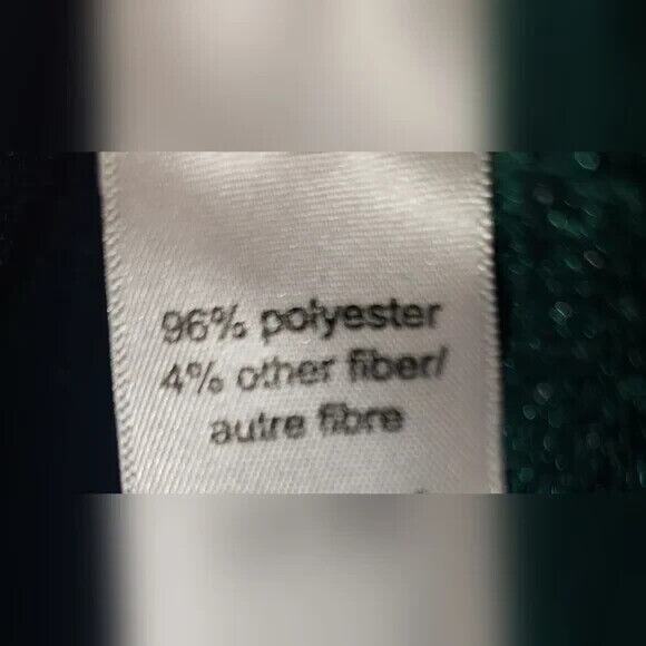 Vintage Y2K Maurices Green Knit Sweater XS Silver Sparkle Cozy Winter Layer - Picture 8 of 8